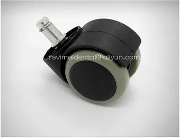 

dental stool Universal Mute Wheel 2" Replacement Office Chair Swivel Casters Rubber Rolling Rollers Wheels Furniture Hardware