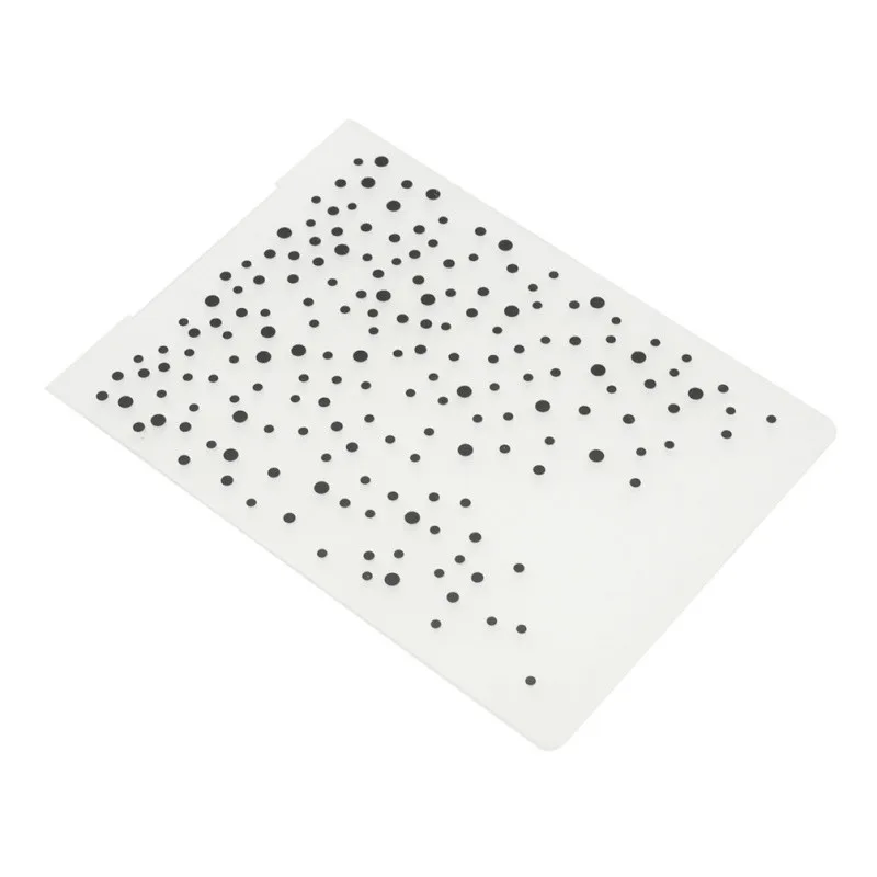 Dots напечатаны пластиковые режущие штампы фотоальбом Diy тиснение папка для бумаг ремесла для резак для поделок штампованные пластины трафареты