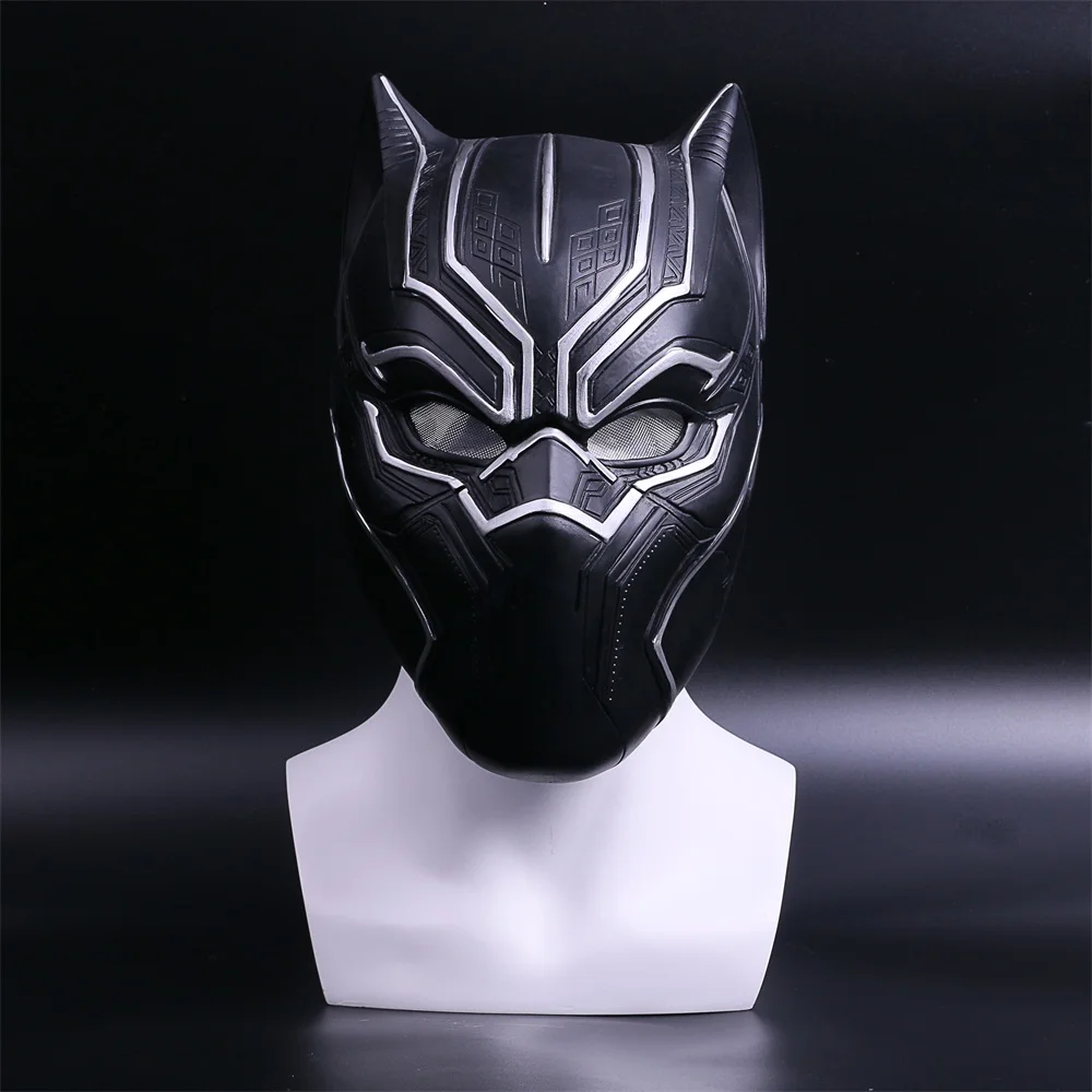 2017 New Captain America Helmet With light Black Panther Helmet Civil War Cosplay Mask Halloween Party Prop (4)