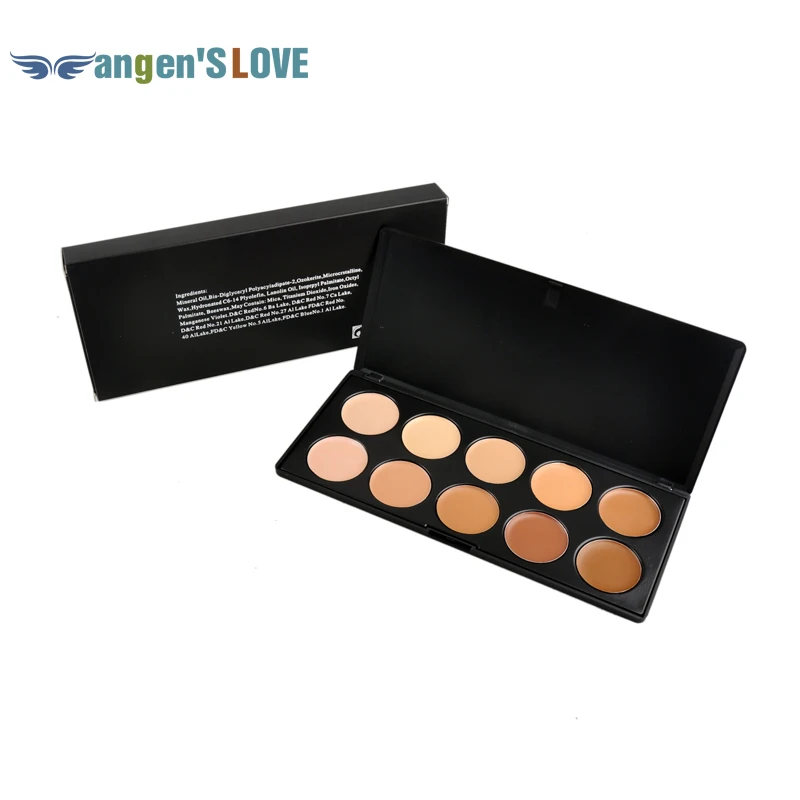

Free Shpping 10 Colors Cream Concealer profession Makeup Facial Concealer Cream Foundation Makeup Concealer Palette