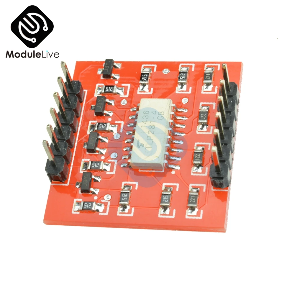TLP281 4 канальный оптоизолятор IC модуль для Arduino Плата расширения высокий и низкий
