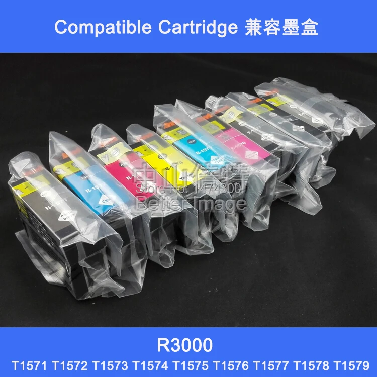 XIMO Full set of Compatible Ink Cartridges with pigment ink for Epson