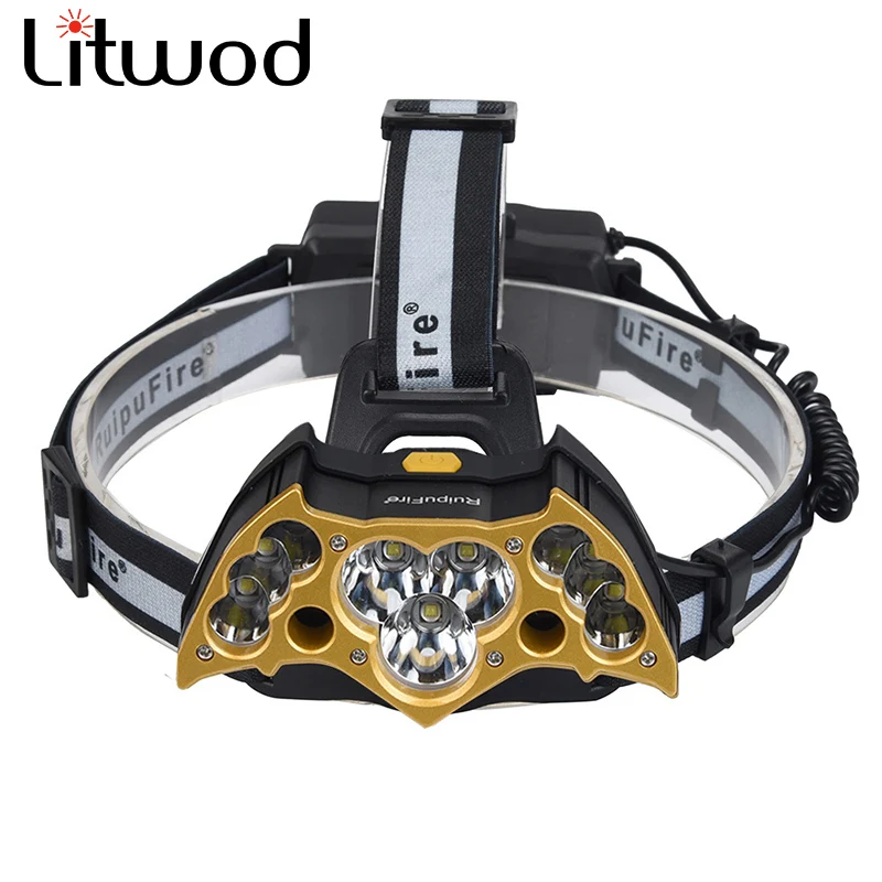 

Z20 Poweful LED Headlight Chips 11 LED HeadLamp Flashlight torch Lanterna 7 Switch Model Led Head light Choose For Camping