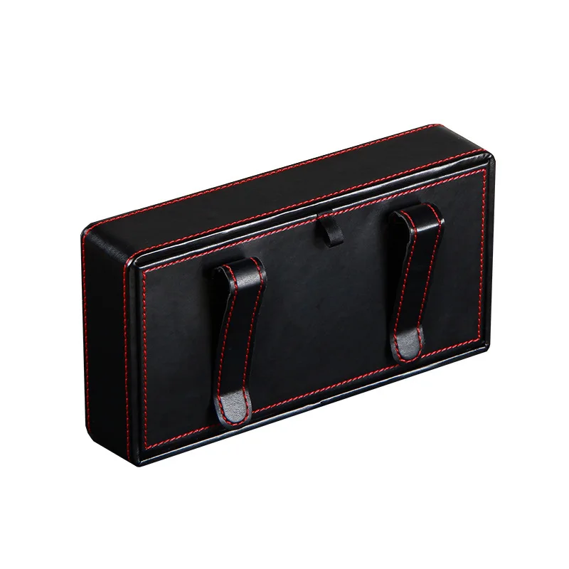 Car Sun Visor Paper Towel Clip Car Paper Towel Bag Leather Tissue Box