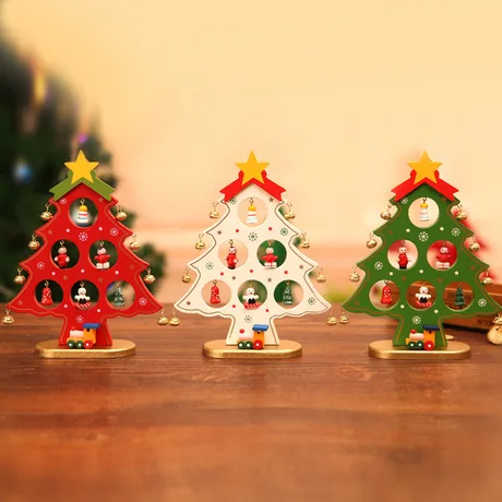 Рождество украшение поставки праздничные и вечерние поставщиков деревянный Творческий сделай сам мини Рождество елочные украшения 3