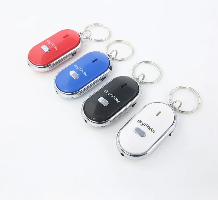 

Mini Anti-lost Whistle Key Finder Flashing Beeping Remote Kids Key Bag Wallet Locators Child Alarm Reminder Keychain