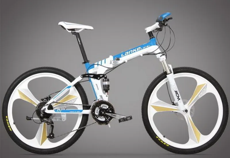 Top tb250902-1/Folding bike/26 inch 24/27 speed/oil brake one round folding mountain bike/men and women models/Positioning flywheel 21