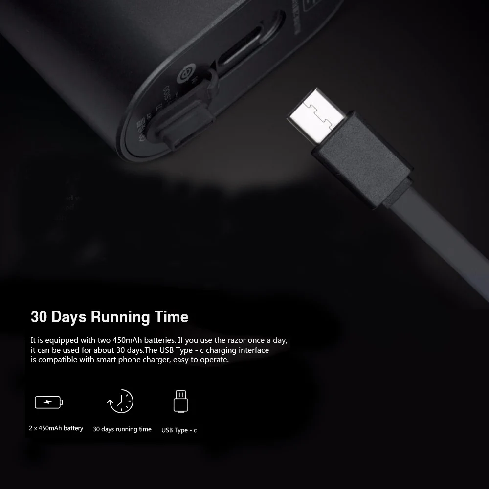 Мужские электробритвы Xiaomi Mijia Mi Home Водонепроницаемая бритва с двойным кольцом
