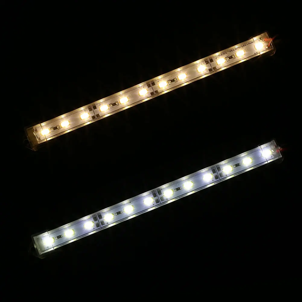 5630 12LED 1 м длинные на заколке провод полосы света приспособление освещения теплый белый/белый DC12V