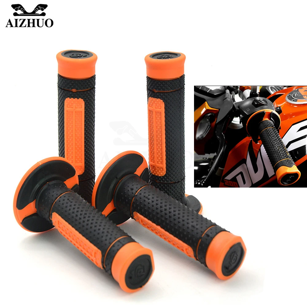 Hand Grips 2 pair 22mm 7/8" HandleBar Rubber Pro Motocross Motorcycle For KTM RC125/125 Duke RC8 /R SupeR AdventuRe 1290 690DUKE