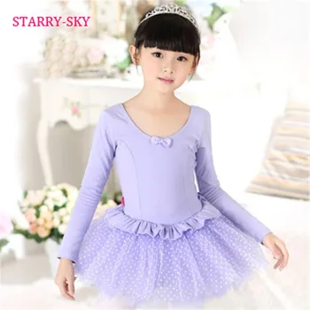 

Ballet Tutu Dress Kids Child Dance Dresses Costumes Ballerina For Girls Children Cotton Gymnastics Leotard Ballet Dance Skirts