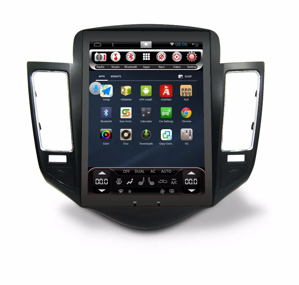 

Otojeta vertical screen tesla octa core 2gb ram 32gb rom T8 Android 6.0 Car Multimedia GPS Radio player for Chevrolet Cruze