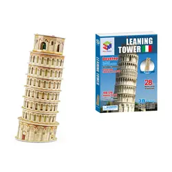 3D Пазлы Пизанская башня Builing модели развивающие игрушки для детей 3D мерного головоломки игрушки для Рождества