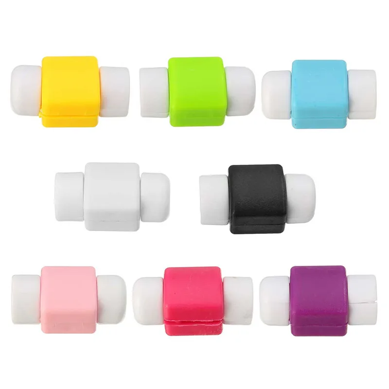 

10pcs/lot USB Data Cable Earphone Cords Protector Colorful Earphones Cover For Apple for iPhone 4 5 5s 6 6s Plus For iPad