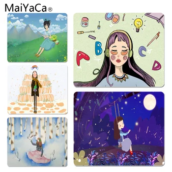 

MaiYaCa Girl listening to the song Beautiful Anime Mouse Mat Size for 25X29cm Gaming Mousepads