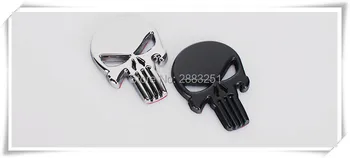 

Accessories THE Punisher Skull Car Metal Skeleton Badge Auto body for Lexus rx350 rx gs is250 gs300 rx300 nx rx330 Car Styling