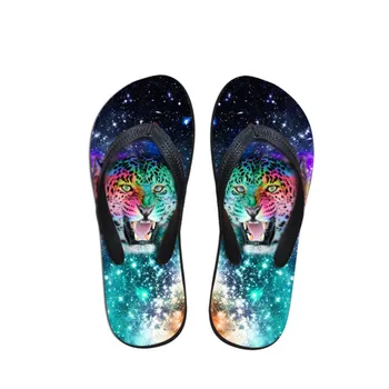 

Casual Slippers Man Home Tiger Pattern Indoor Slippers Unisex Painting Men's Summer Flip Flops Pool Shower Shoes