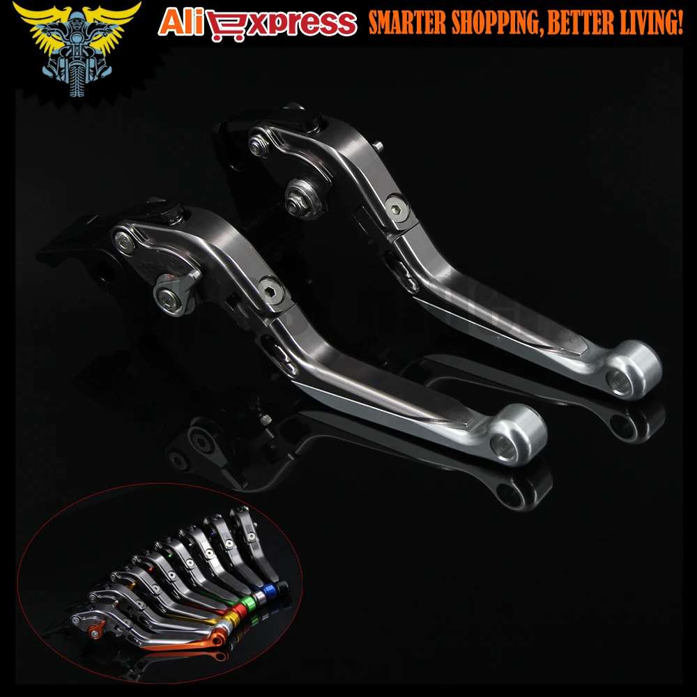 Sliver+Titanium CNC Motorcycle Brake Clutch Levers For SUZUKI HAYABUSA