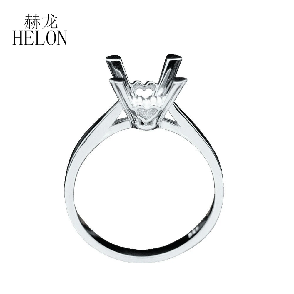 HELON 6x8 мм Овальный 2.5ct морганит висячие серьги Твердые 14 к розовое золото натуральный бриллиант обручение для женщин модные ювелирные