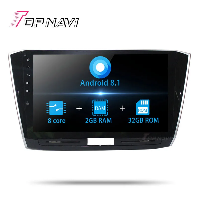 Clearance Autoradio 10.1 Inch Android 8.1 Car GPS Navigation For VW Passat 2016 Stereo Audio Car Multimedia player 2 din NO DVD Octa Core 0