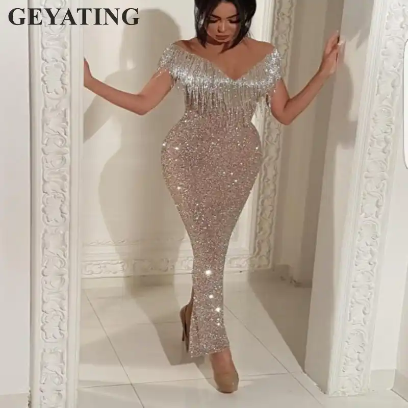 evening dresses glitter