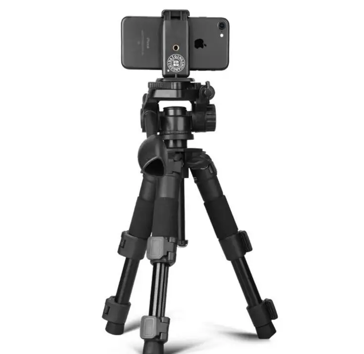 QZSD Q166Z Camera Tripod Mini Portable Tripods Multifunction Aluminium Tripod For SLR Camera 2 Section Leg With Quick Release