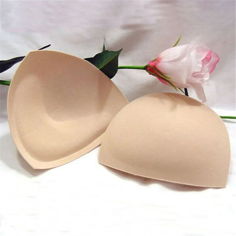 Useful Women Bikini Bra Insert Sponge Triangle Pads Breast Enhancer
