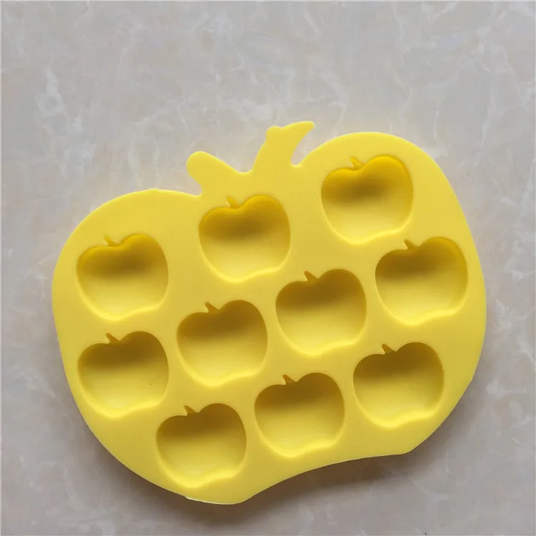 Творческий Apple фруктовый лед сетки силикагель шоколадная форма DIY Хлебобулочные мыла