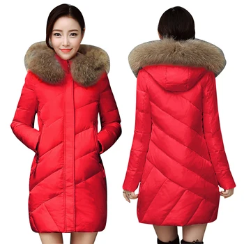 

2019 New Winter Jacket Women Faux Fur Hooded Parka Coats Female Long Sleeve Thick Warm Snow Wear Jacket Coat Mujer Quilted Tops
