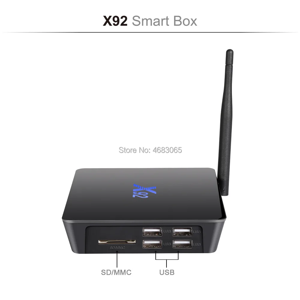 X92 Smart ТВ BOX Android 7,1 3 Гб 32 GB 2 GB 16 GB Smart ТВ коробка Octa Core Amlogic S912 2,4 ГГц/5,8G Wi-Fi 4 K BT4.0 H.265 телеприставке