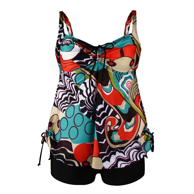 PERONA размера плюс Tankini женский купальный костюм сексуальный купальник из двух