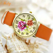 Shsby Brand flowers Leather Strap Watches Women Dress Watch Fashion girl Casual Quartz Watch Ladies WristWatch relogio feminino kezzi brand women diamond leather watch fashion casual quartz watch for woman wristwatch relogio feminino