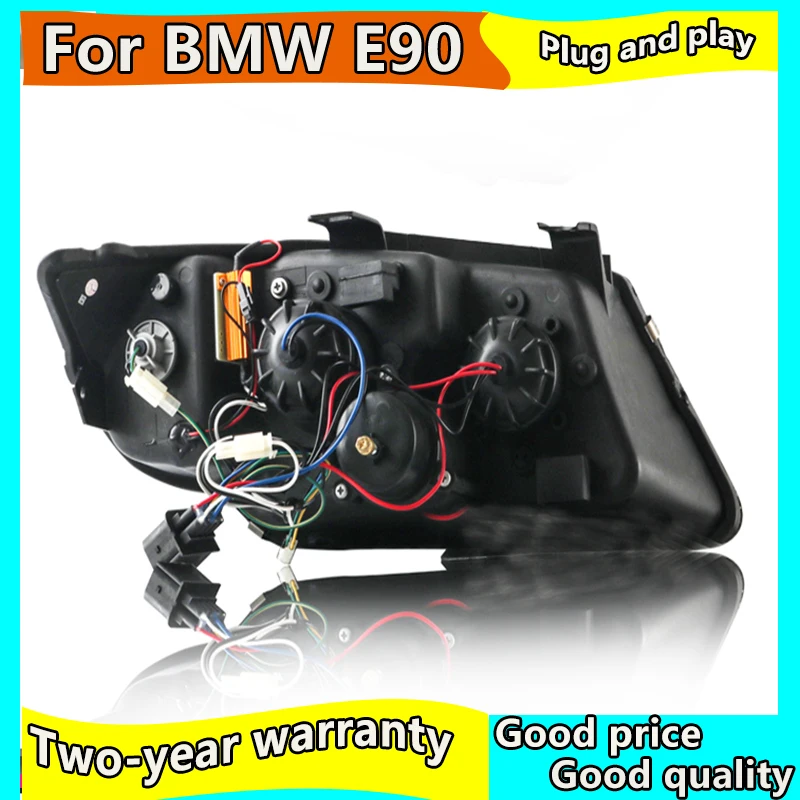 Автомобильный Стайлинг для BMW E90 фары 2005-2012 320i 318i 323i 325i фары DRL Hid фара ангел глаз биксеноновый луч аксессуары