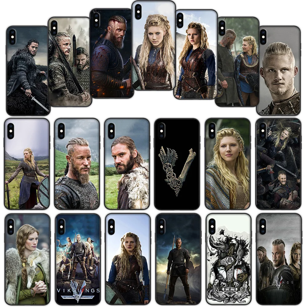 

Vikings Series Soft Cover Case for iPhone XS 11 Pro Max XR X 7 8 6 6S Plus