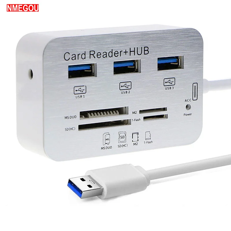

High Speed Multi 3 Port USB 3.0 Hub Multiport SD TF Card Reader Usb Splitter for Macbook Pro Air Computer Pc Laptop Accessories