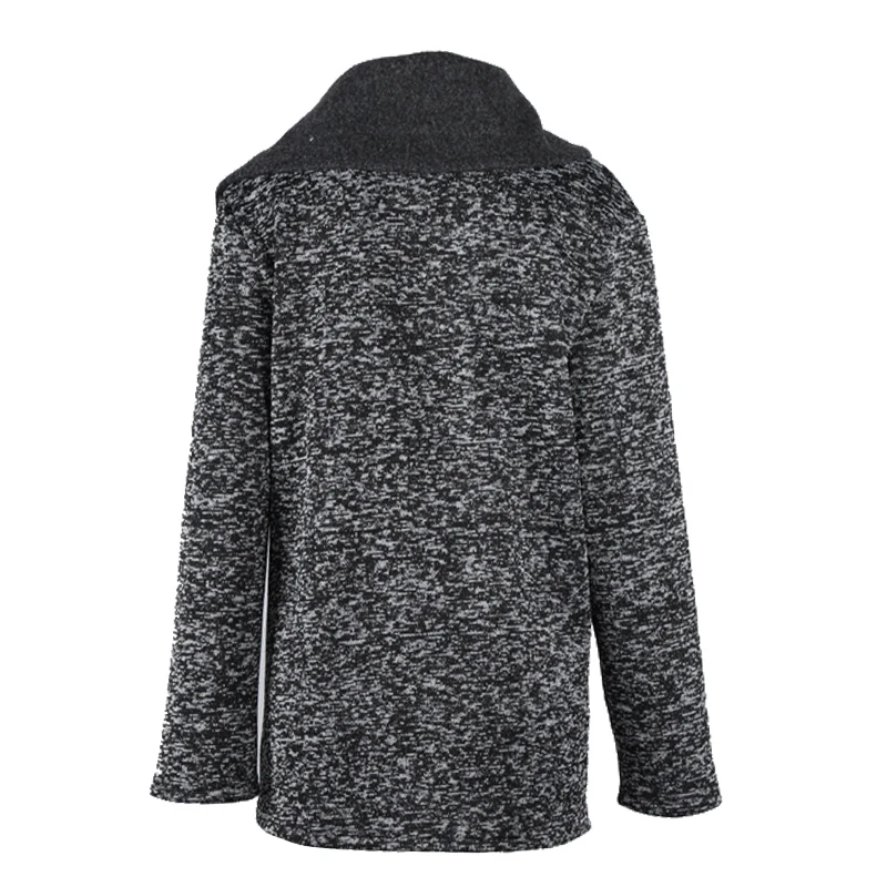 Very best Autumn and winter women's long coat side zipper lapel top New plus velvet pocket Slim casual warm w