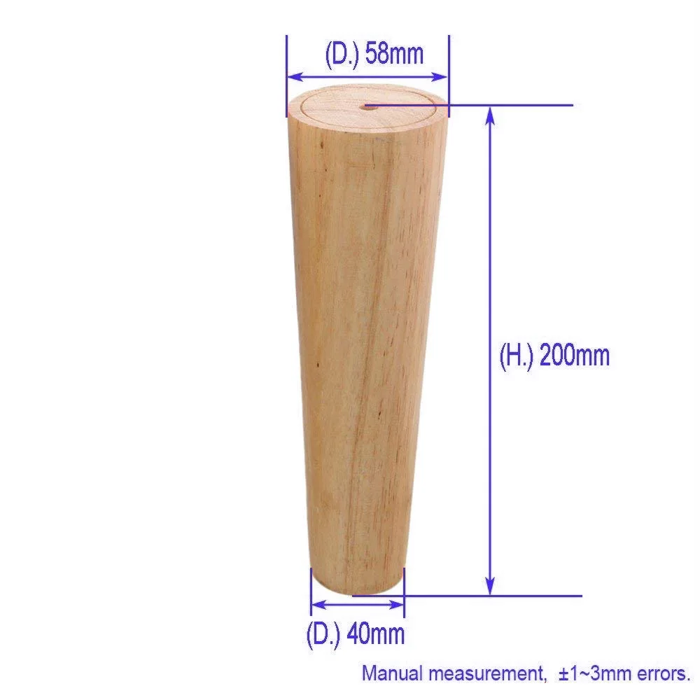 4 шт. мебель из натуральной древесины ножки из массива дуба Carbinet диван стол кровать ножки шкафы с железными пластинами винты прокладки