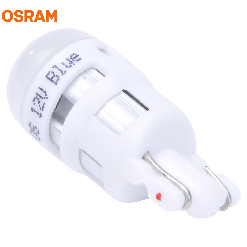 OSRAM T10 светодиодный 2880BL 12 в 1 Вт Синий W5W светодиодный riving Стандартный автоматический Боковой габаритный фонарь светильник сигнала поворота энергосберегающий для Lexus Pair