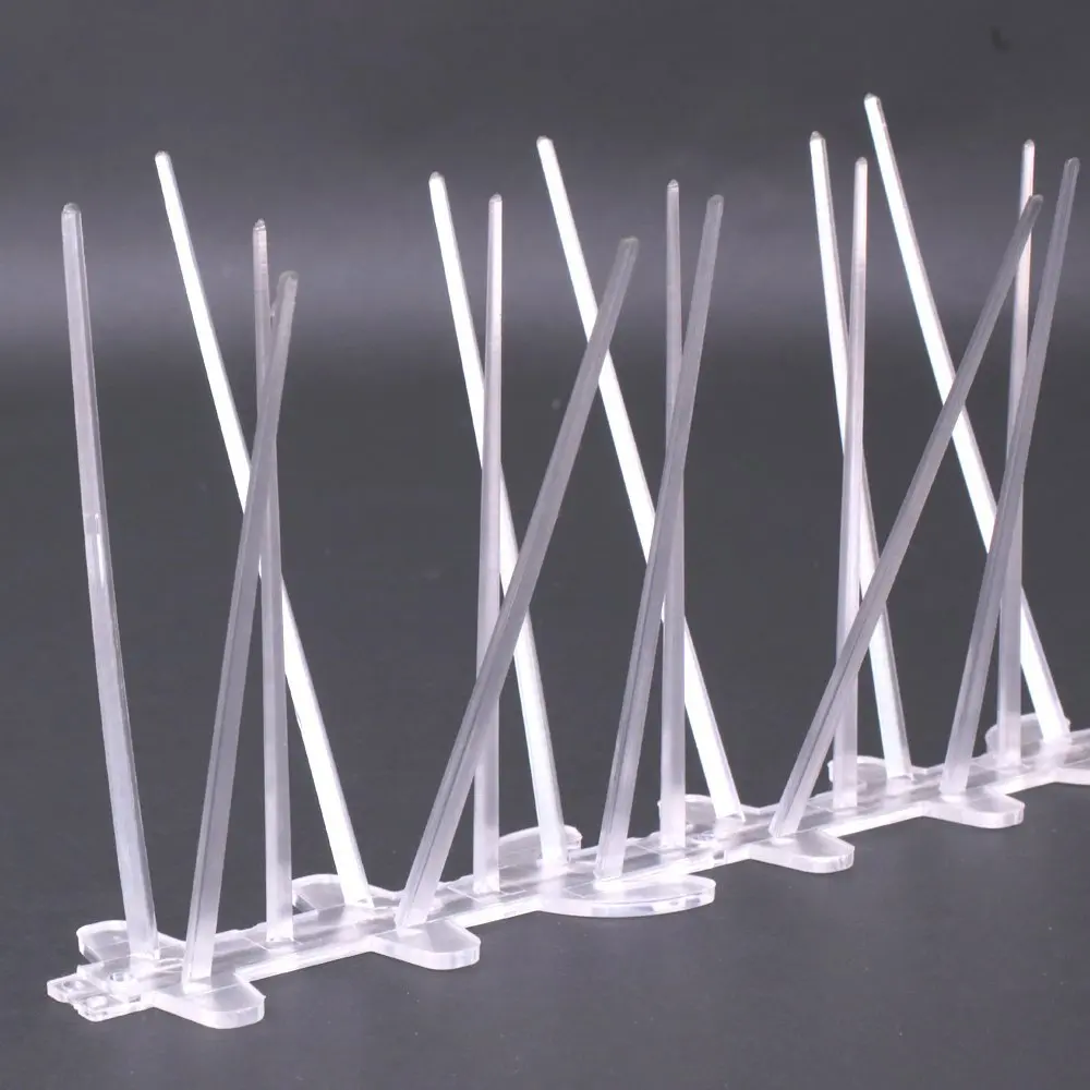 

Plastic Polycarbonate Bird Spikes,UV Proof Pigeon Spikes Kit ,5feet(6paks)