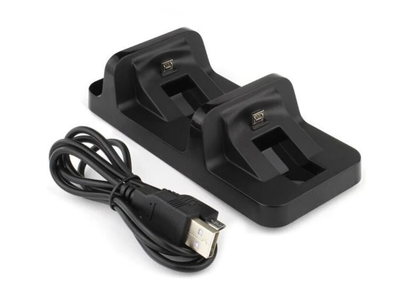 Для PS4 двойной зарядка через USB док-станции Подставка для PS4 Игровые приставки 4 игровой контроллер Зарядное устройство магазине и зарядки
