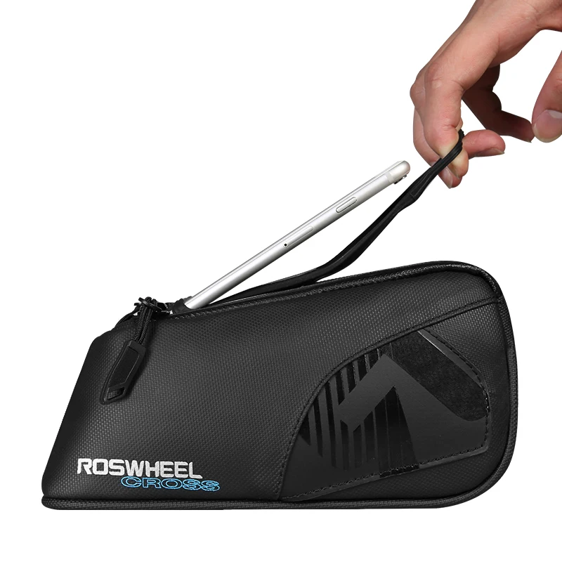 Best SEWS-ROSWHEEL 121453 CROSS series cycling bike bicycle top tube bag for 4.0-6.7 inch phone accessories waterproof 1680D nylon 2