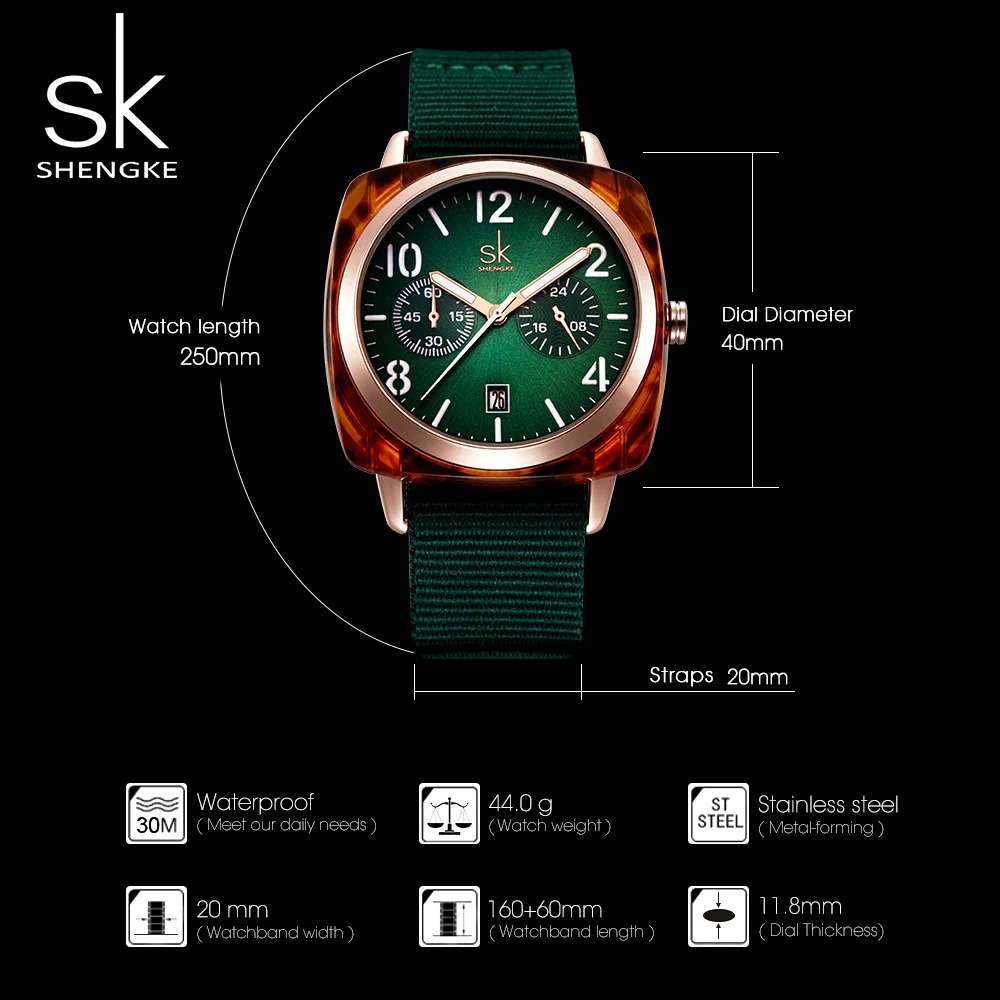 Shengke нейлоновый ремень креативные женские часы Дамская мода повседневные часы кварцевые женские часы спортивные часы relogio feminino
