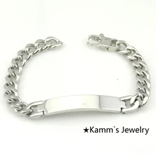 Рождественское предложение! Интерактивная система управления полом модная мужская 316L Нержавеющая сталь ID Браслеты женские байкерские ювелирные изделия Новые браслет-напульсник, высочайшего качества, B055