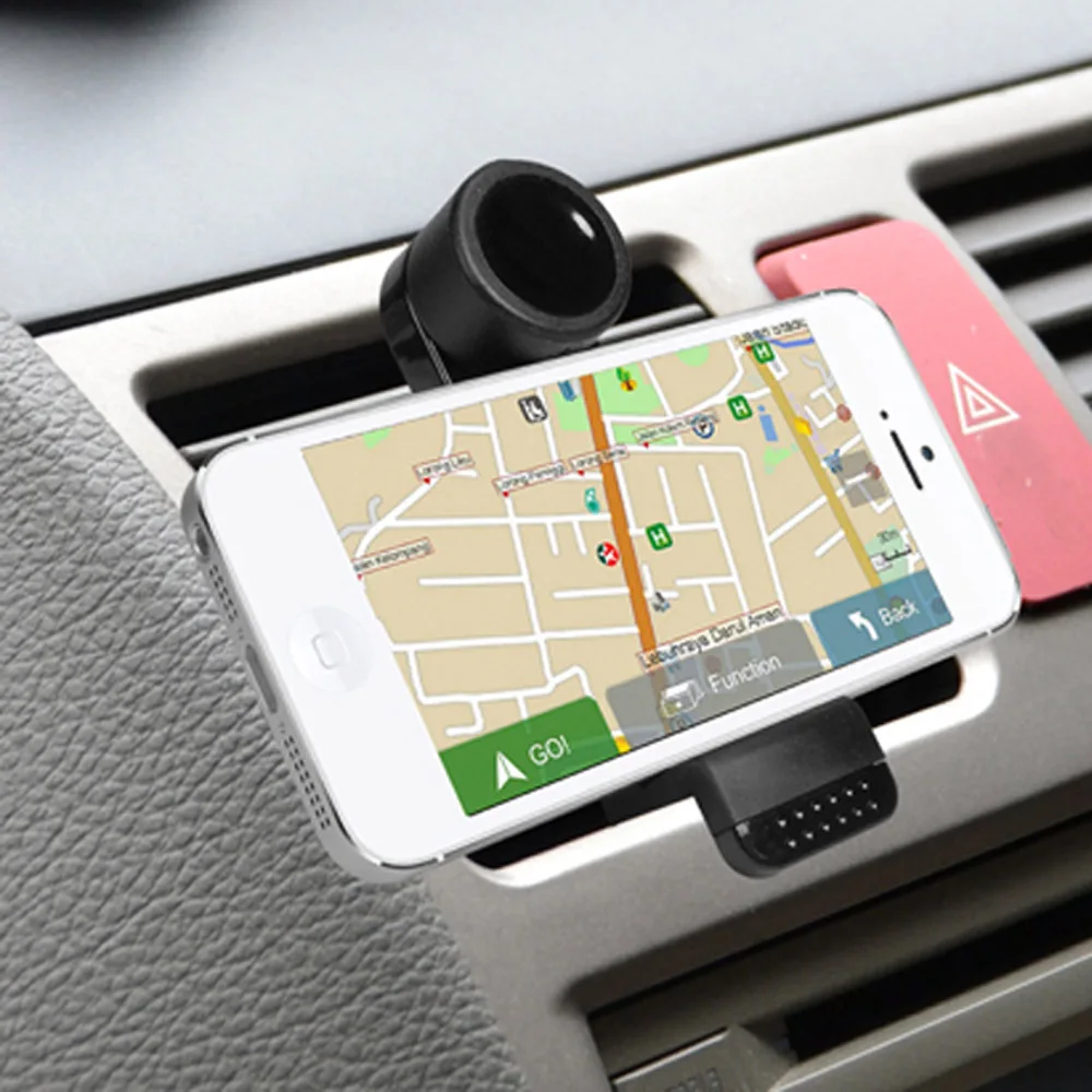2015 new Universal Elastic Mobile Phone Holders Car Air Vent Holder Mount Bracket Cellphone GPS MP4 PDA Devices