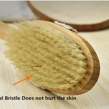 Натуральная щетина щетка для тела Длинная деревянная ручка щетка Массажер для тела Ванна Душ Задняя щетка спа пеньковая веревка Нескользящая