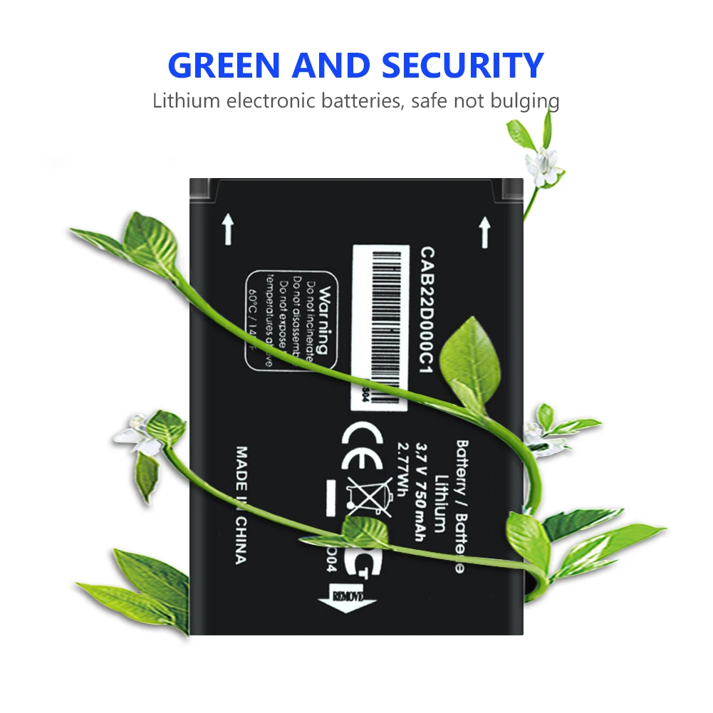 3.7V 750mAh Phone Battery For ALCATEL One Touch OT-2010 2010A 2010D 2010E 2010X 2012D 2051D OT-356 OT-665 OT-665X CAB22D000C1
