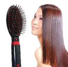Heathsweet Electric Frosted Massage Comb Vibrating Massage Hair Brush Electrodos Relaxation Massage Comb Hair Care Hotsale
