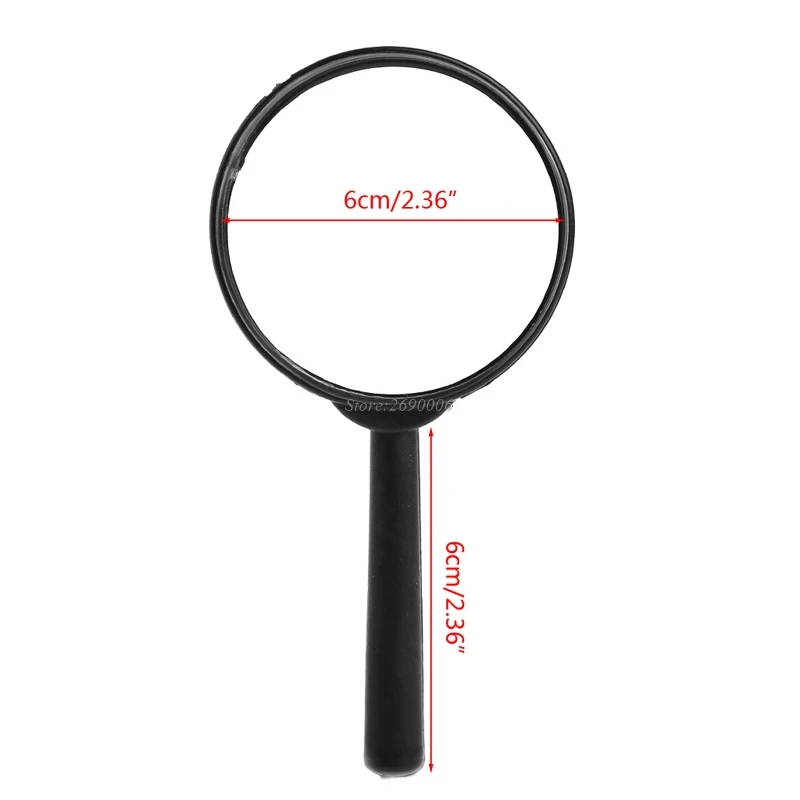 Magnifier 60mm Hand Held 5X Magnifying Loupe Reading Glass Lens JUN13