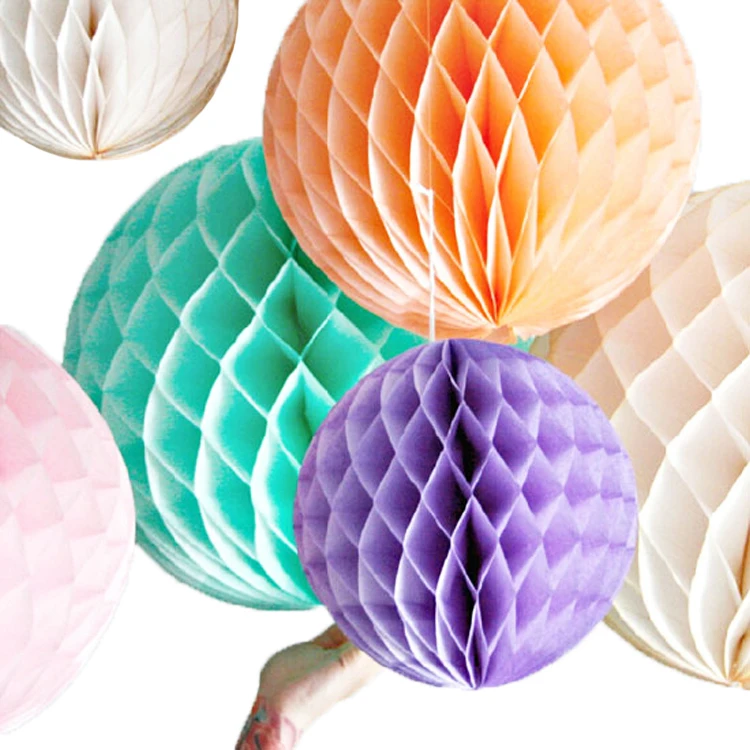 us 7 51 6 off hot sale 5pcs lot 8 20cm tissue paper balls honeycomb ball flower lantern for wedding decoration birthday party decorative in paper ball flower