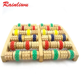 

Wheel wood massage device multi-colour pressure roller foot massage instrument Health care helper Body Massager